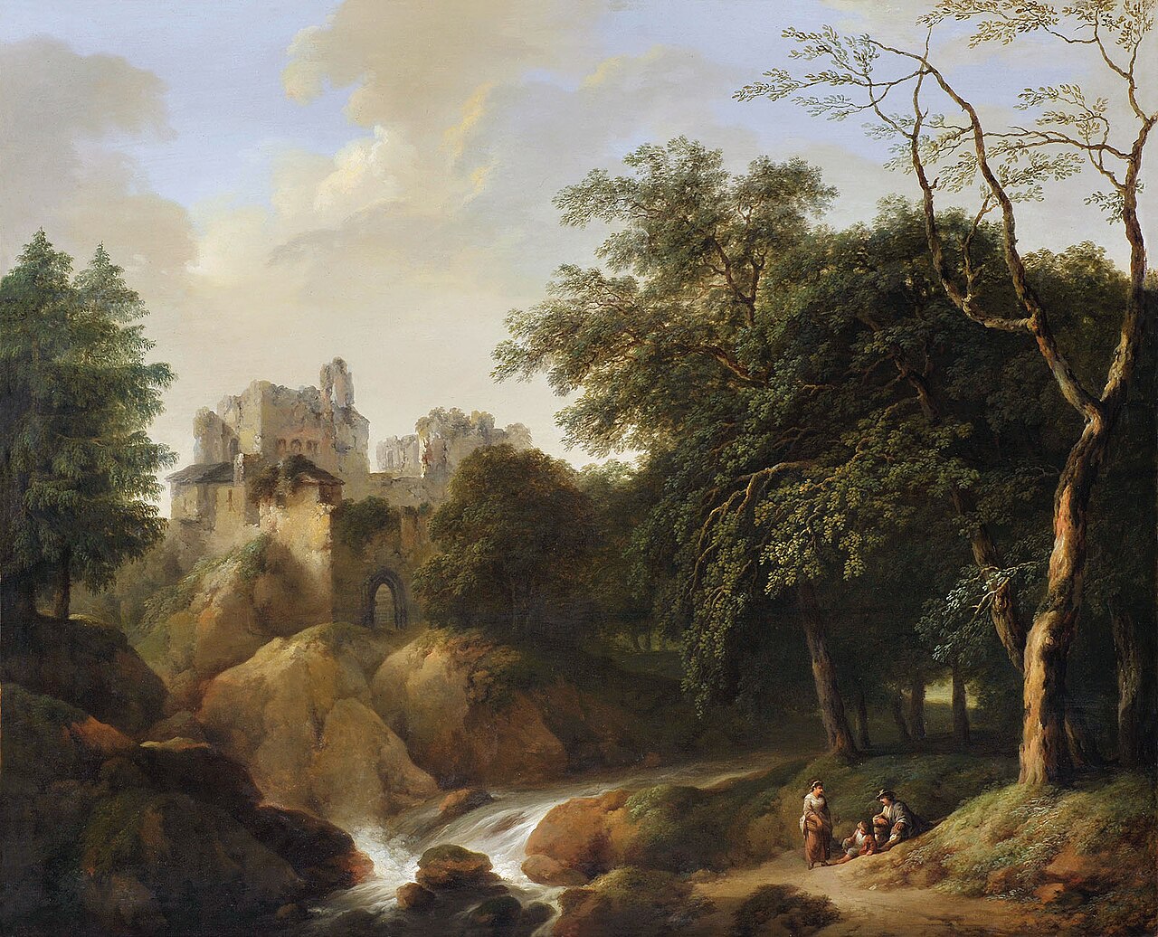 Fantasy castle landscape